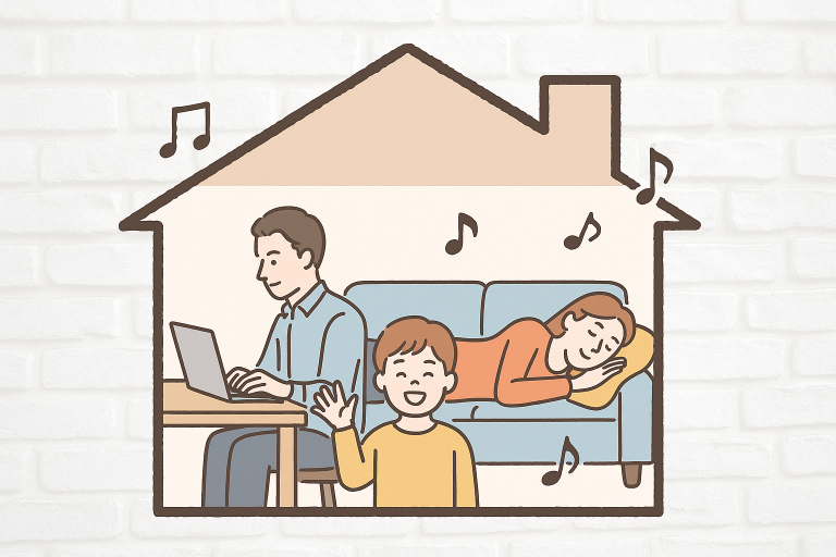 家時間をもっと快適に!新築住宅における「音の対策」とは?