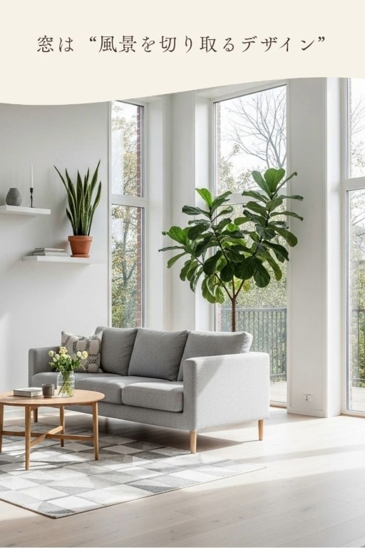 窓は 風景を切り取るデザイン
