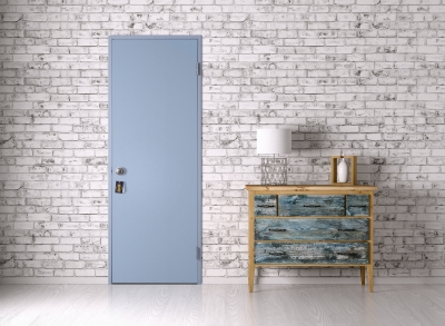アメリカミッドセンチコリーデザインの塗装ドア